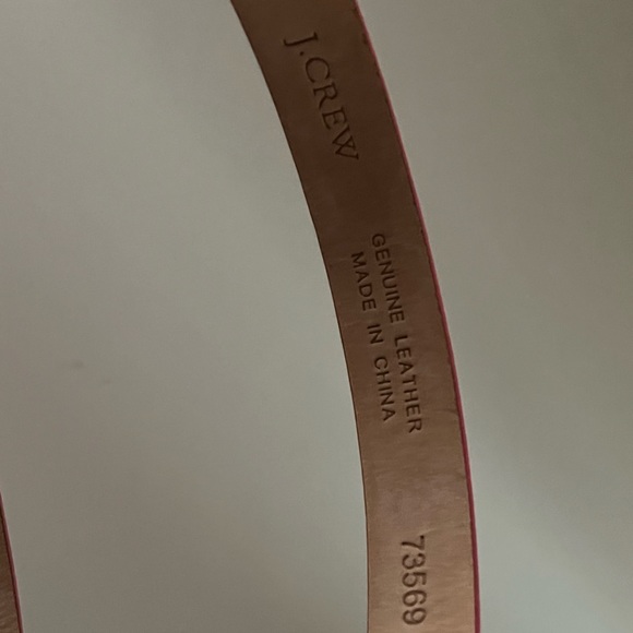 NWOT JCrew Hot Pink Leather Belt - Picture 2 of 4